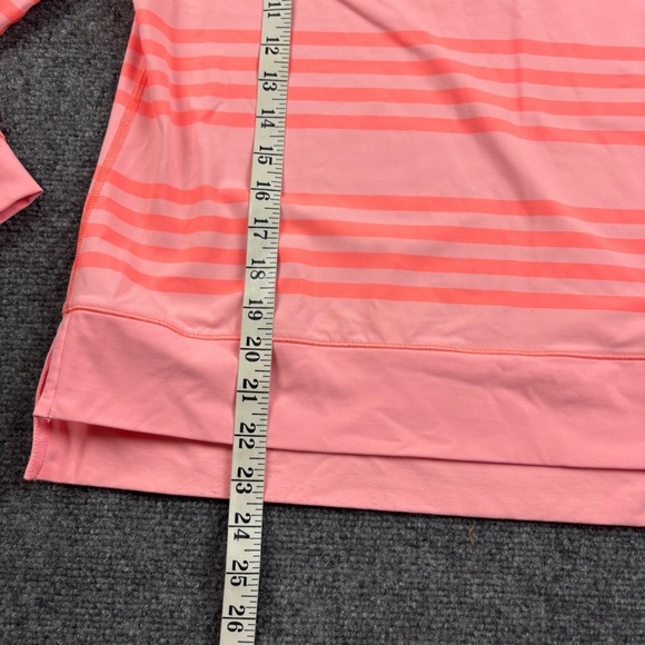 LULULEMON Women’s Lululemon Run: Warm Up Crew Ocean Stripe Coral /Orange size 10 - Picture 11 of 11